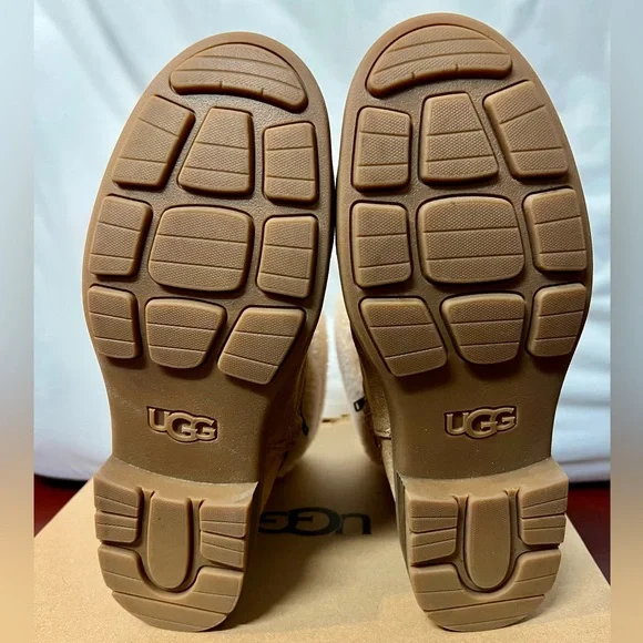 UGG Harrison Cuff Waterproof Suede Boots – Chestnut Tan - Size 8.5 - Picture 6 of 8